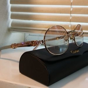 Cartier oval gold and stainless steel diamond